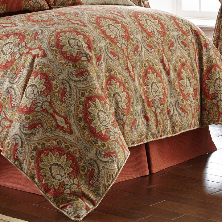 Rose tree Harrogate Multi 4-Piece Comforter Set in Queen- Final Sale Comforter Sets By US Office - Latest Bedding