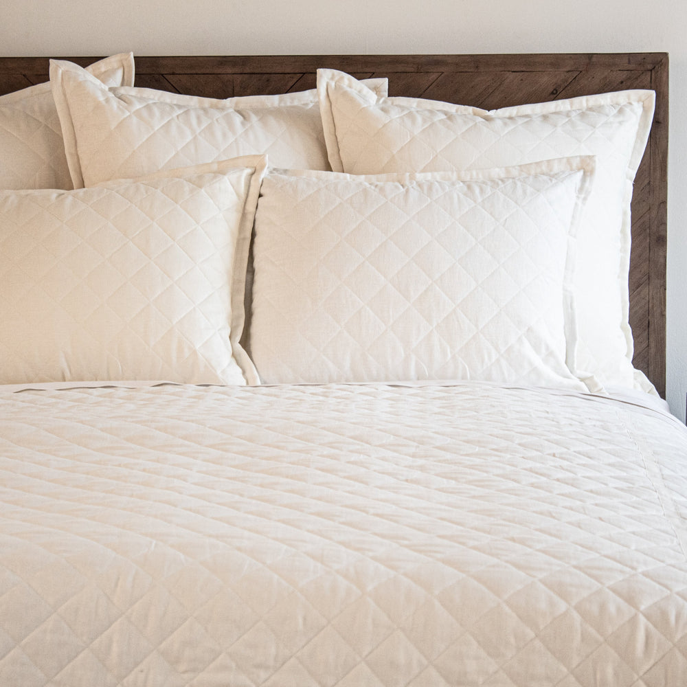Quilted Linen Coverlet Latest Bedding