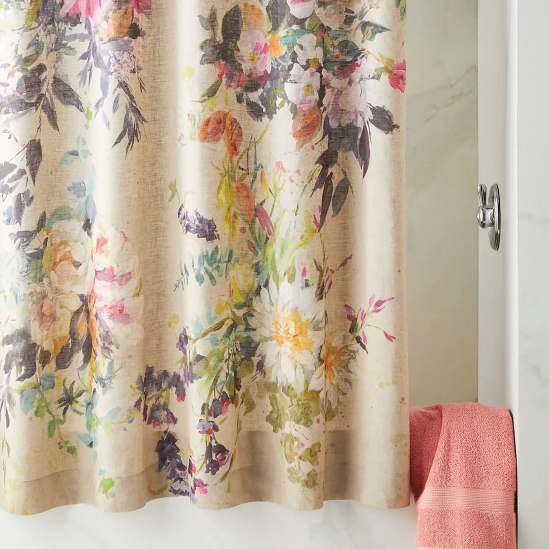Aubriet Fuchsia Shower Curtain Shower Curtain By Designers Guild