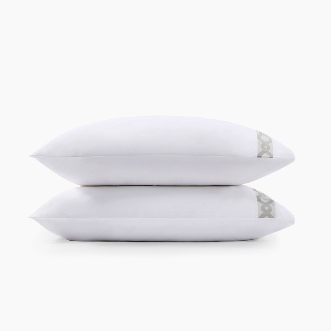 Signature Hem Grey Pillowcase Set Latest Bedding