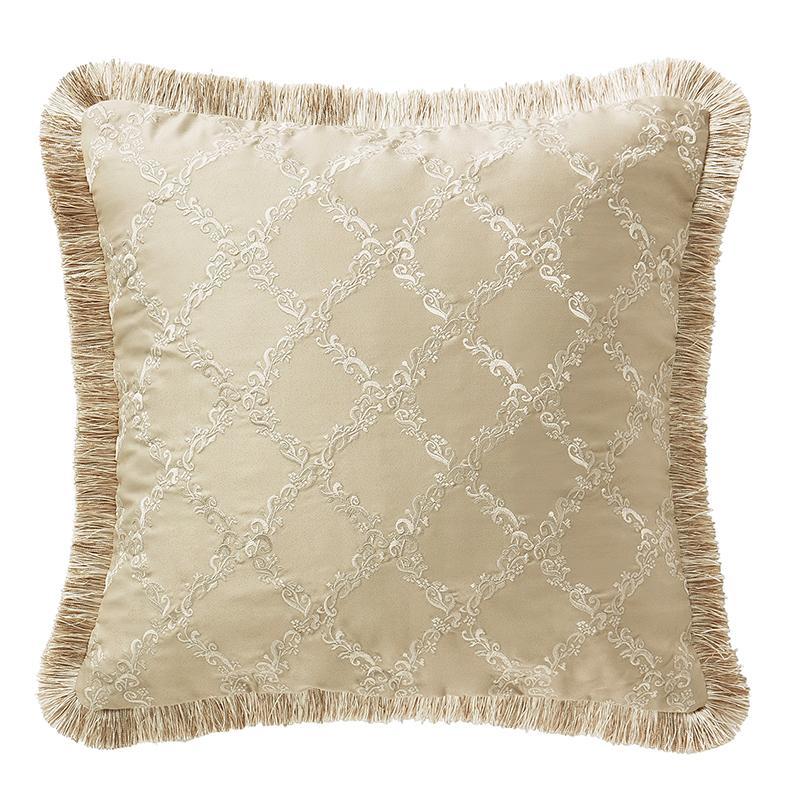 Annalise Gold Square Decorative Throw Pillow 18 x 18 – Latest