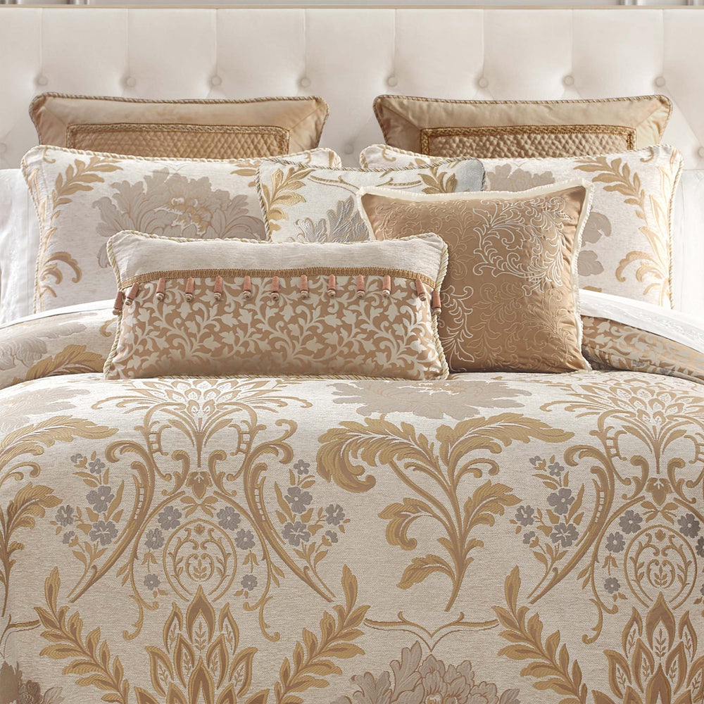 Ansonia Ivory/Gold 6 Piece Comforter Set Comforter Sets By Waterford