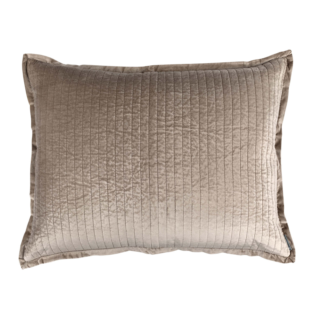 Aria Raffia Matte Velvet Quilted Pillow Throw Pillows By Lili Alessandra