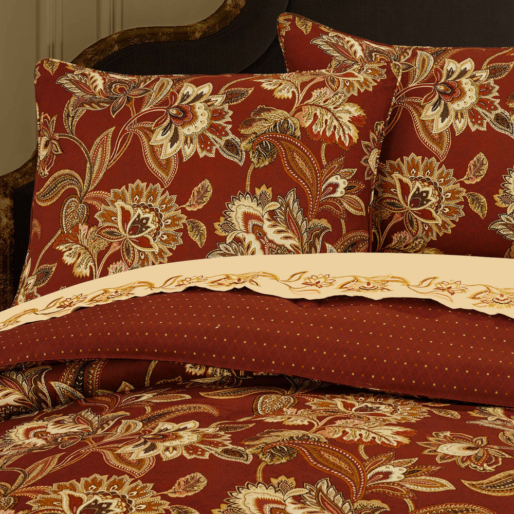 Montecito Red 4-Piece Comforter Set by J Queen Comforter Sets By J. Queen New York