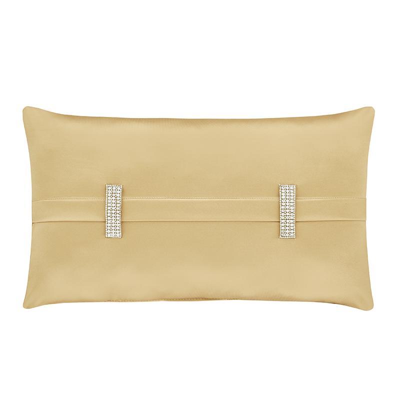 Satinique Gold Boudoir Decorative Throw Pillow By J Queen Throw Pillows By J. Queen New York