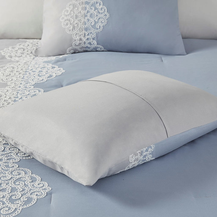 Panache 8 Piece Embroidered Comforter Set Comforter Sets By JLA HOME/Olliix (E & E Co., Ltd)
