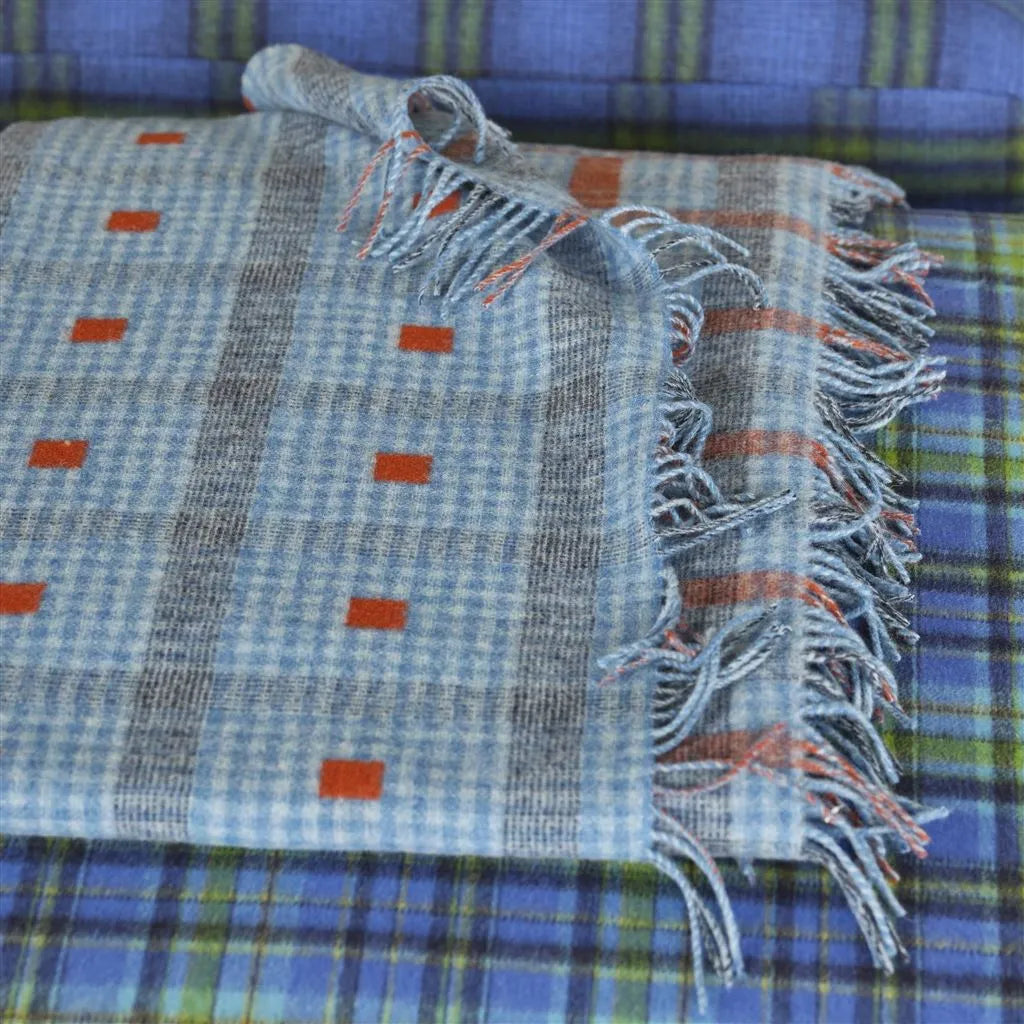 Hawkswick Tailored Check Throw Throws By Designers Guild