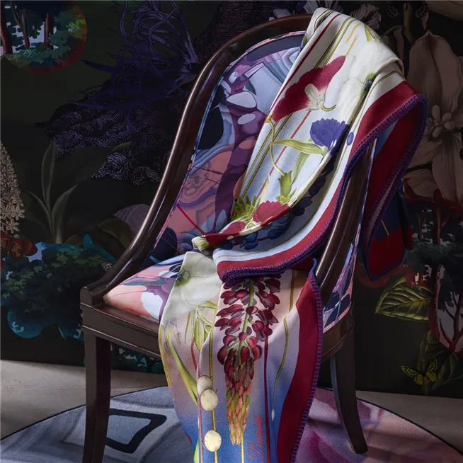 Amytis Floral Throw Throws By Designers Guild