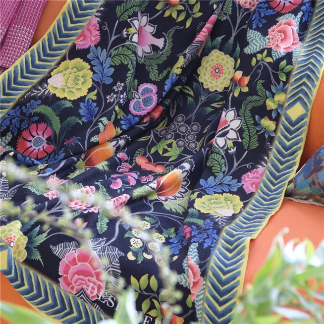 Brocart Damask Floral Throw Throws By Designers Guild
