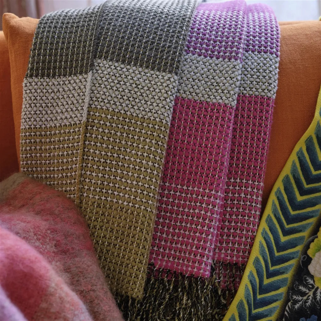 Montaigne Woven Throw Throws By Designers Guild