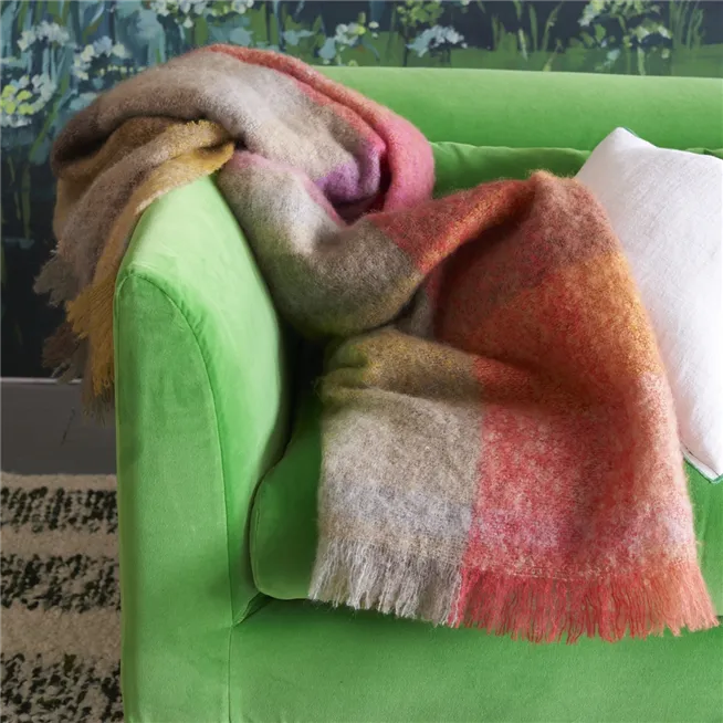 Fontaine Check Woven Throw Throws By Designers Guild