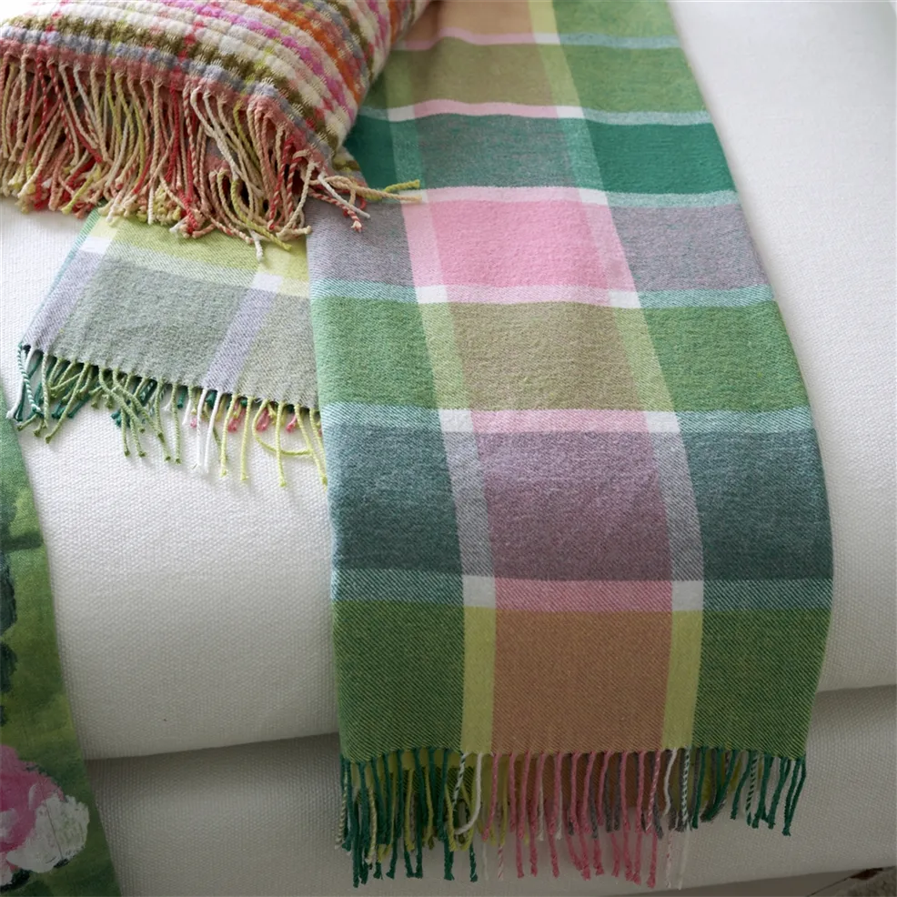 Bridgeport Lime Throw Throws By Designers Guild