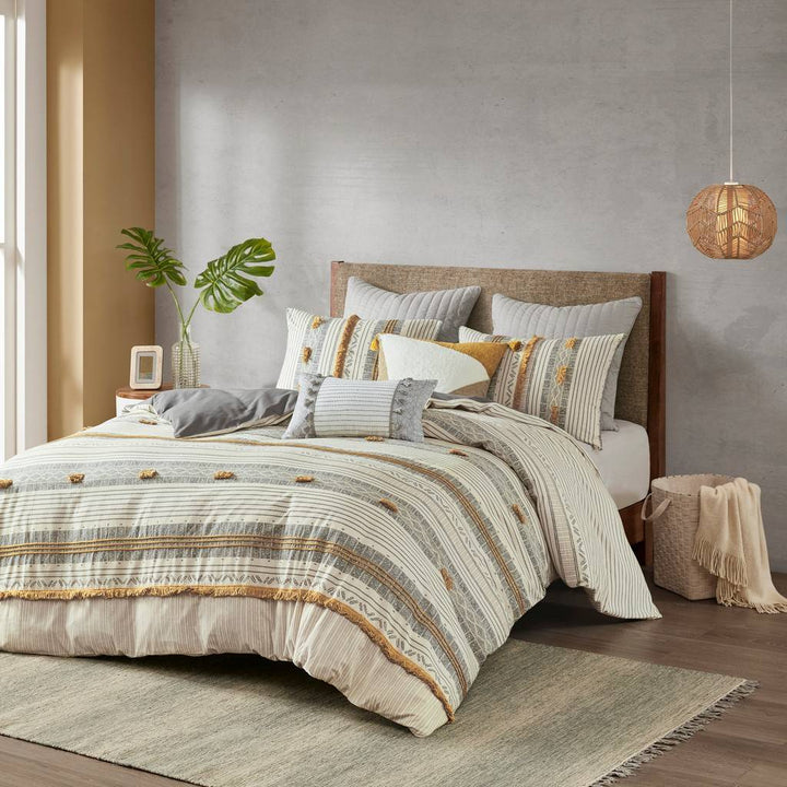 Perry 3 Piece Cotton Comforter Set Comforter Sets By JLA HOME/Olliix (E & E Co., Ltd)