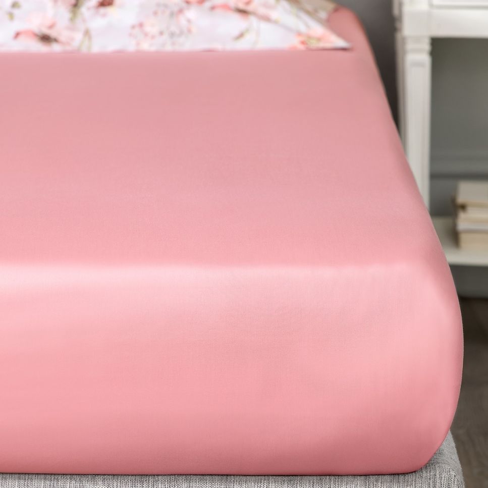 Henrietta Pink Fitted Sheet Fitted Sheet By Togas
