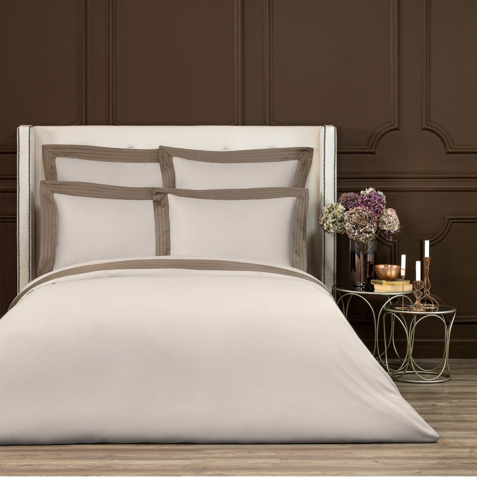 Eden Beige/Brown Pillowcase Pillowcase By Togas