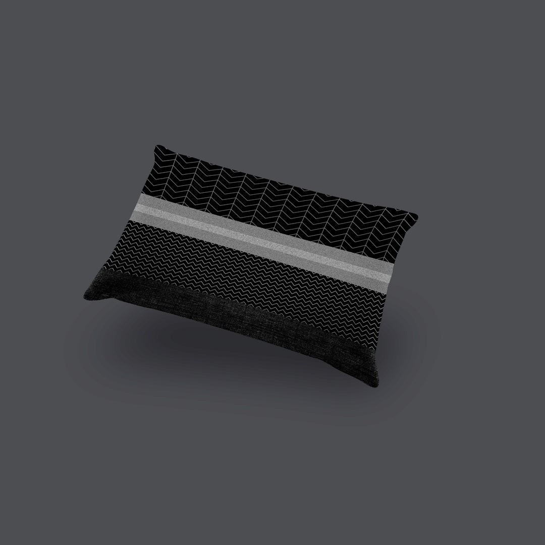 Bebejan Kyle Black King Sham Set 36"W x 20"L- Final Sale Sham By US Office - Latest Bedding