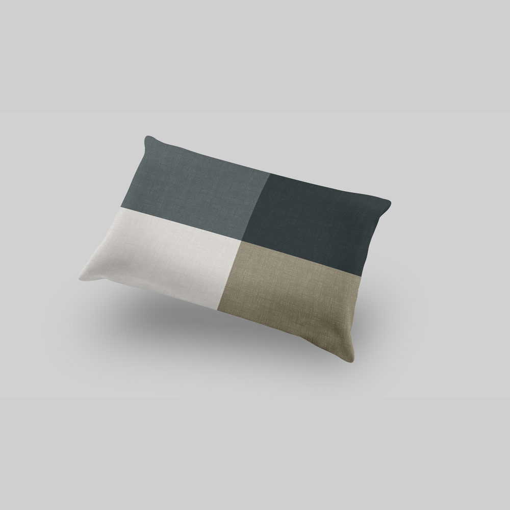 Bebejan Checkered Navy Tan Sham Set - Final Sale Sham By US Office - Latest Bedding