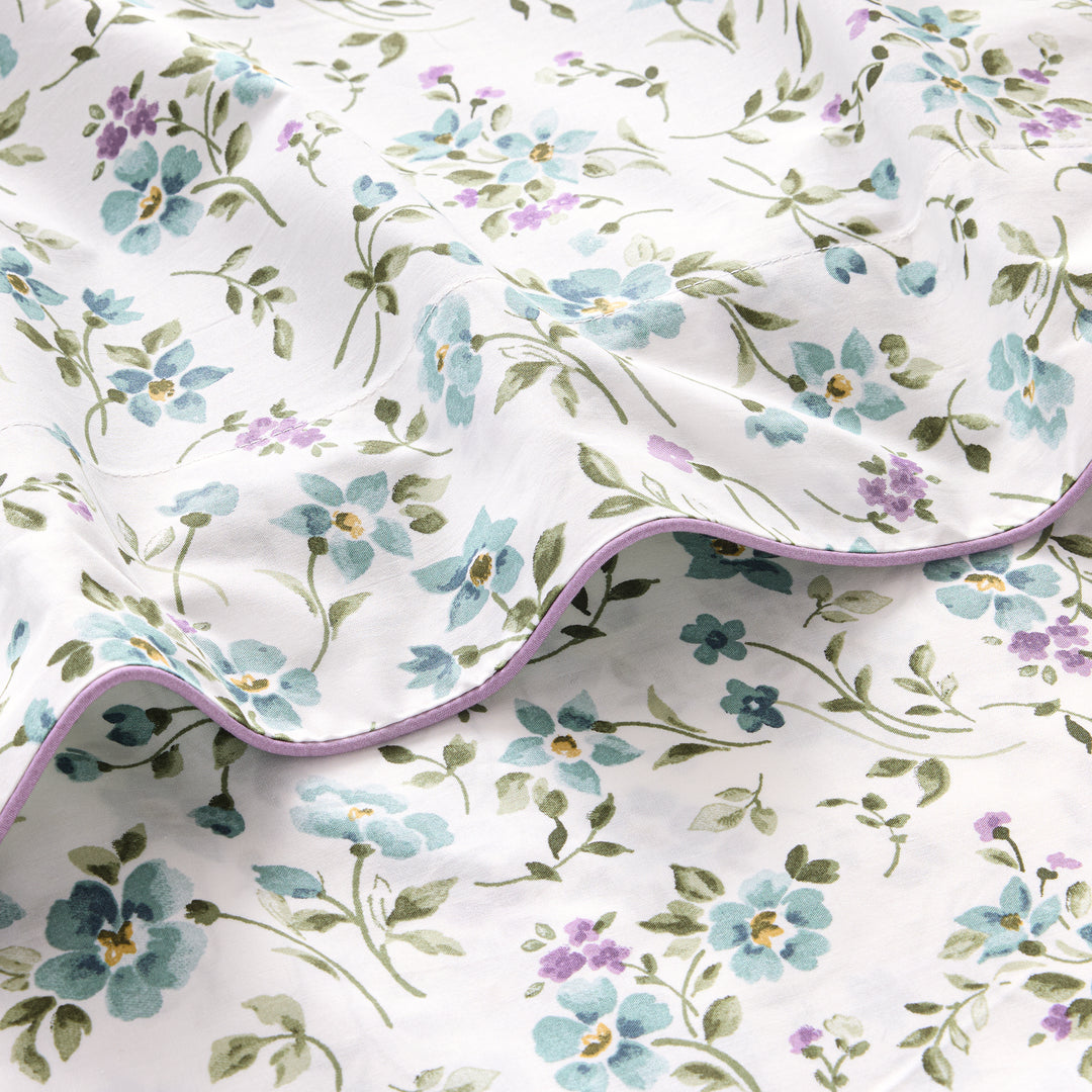 Fugace 100% Organic Cotton Percale Flat Sheet Flat Sheet By Anne de Solène