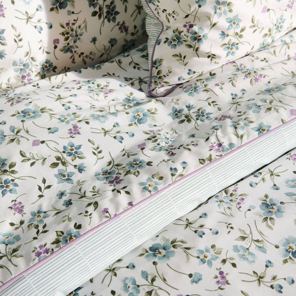 Fugace 100% Organic Cotton Percale Flat Sheet Flat Sheet By Anne de Solène