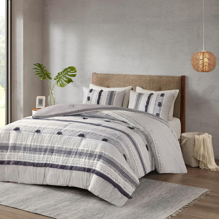 Perry 3 Piece Cotton Comforter Set Comforter Sets By JLA HOME/Olliix (E & E Co., Ltd)
