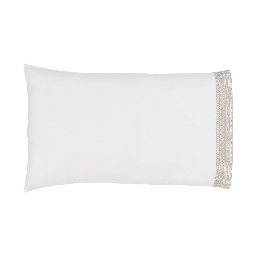 Olivia Cotton Percale 300 Thread Count Pillowcase Set Pillowcase By Orchids Lux Home