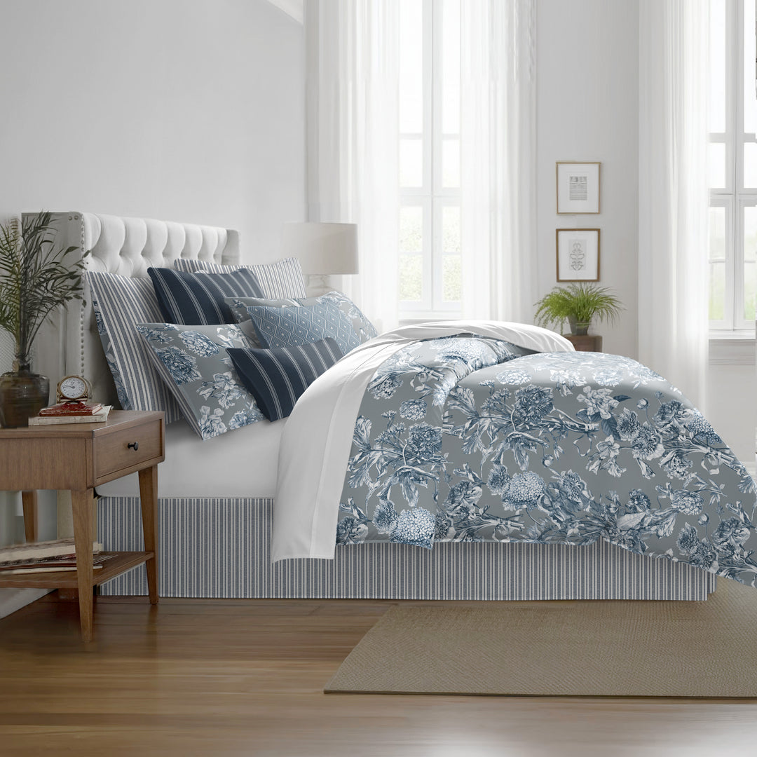 Alexandria Shadow 8 Piece Comforter Set Comforter Sets By Colcha Linens