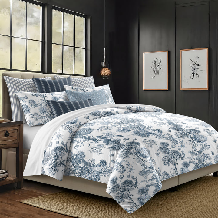 Alexandria White 8 Piece Comforter Set Comforter Sets By Colcha Linens