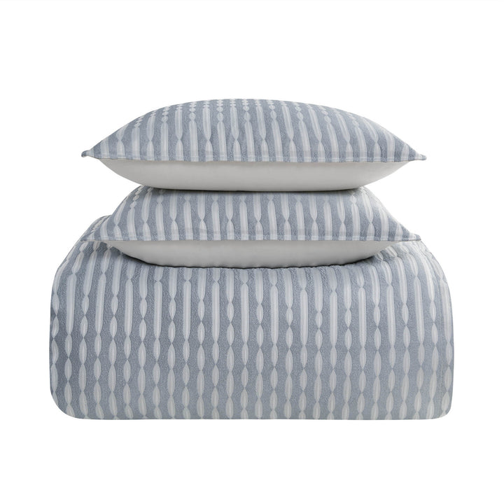 Aretha Blue 3 Piece Comforter Set