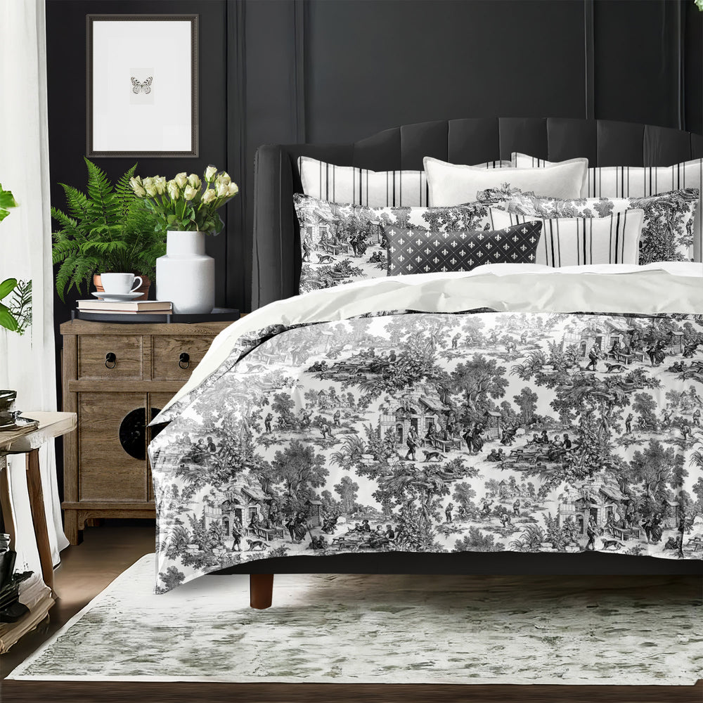 Au Village Toile Ebony 8 Piece Coverlet Set Coverlet By Colcha Linens