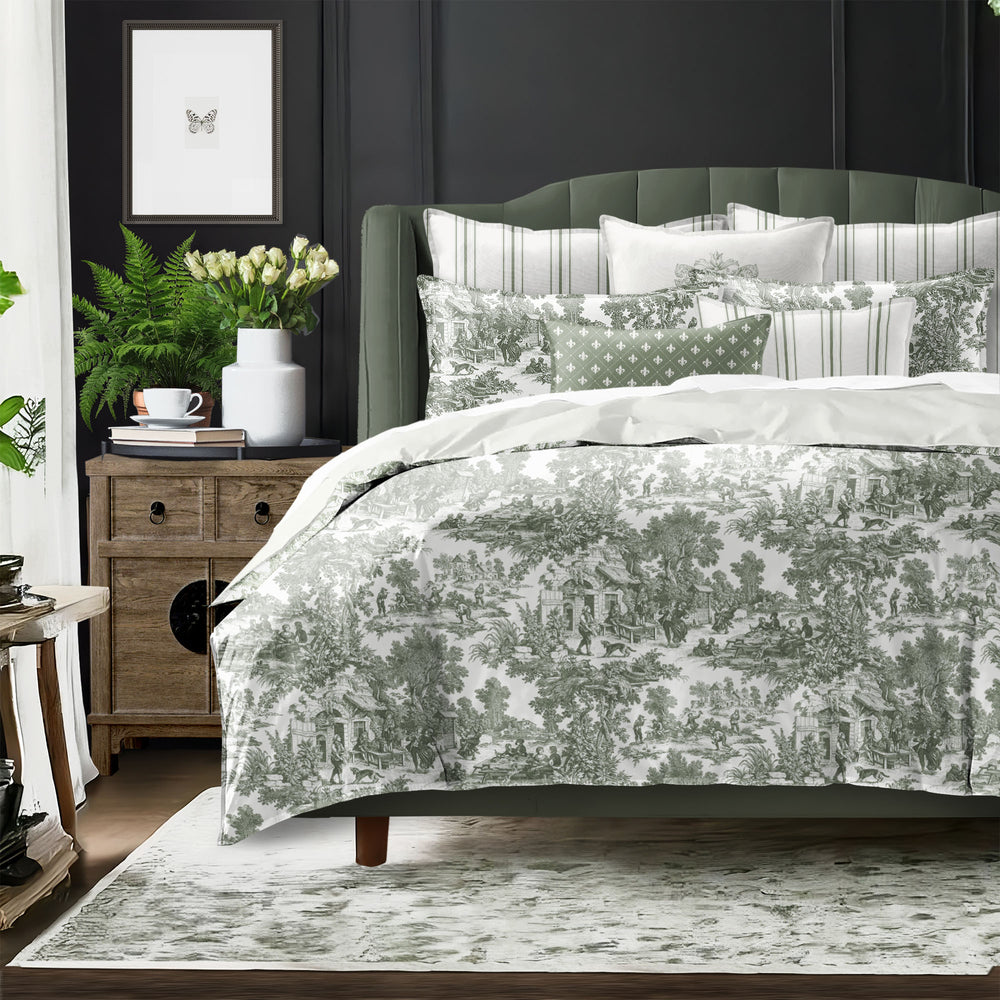 Au Village Toile Sweet Grass 8 Piece Coverlet Set Coverlet By Colcha Linens