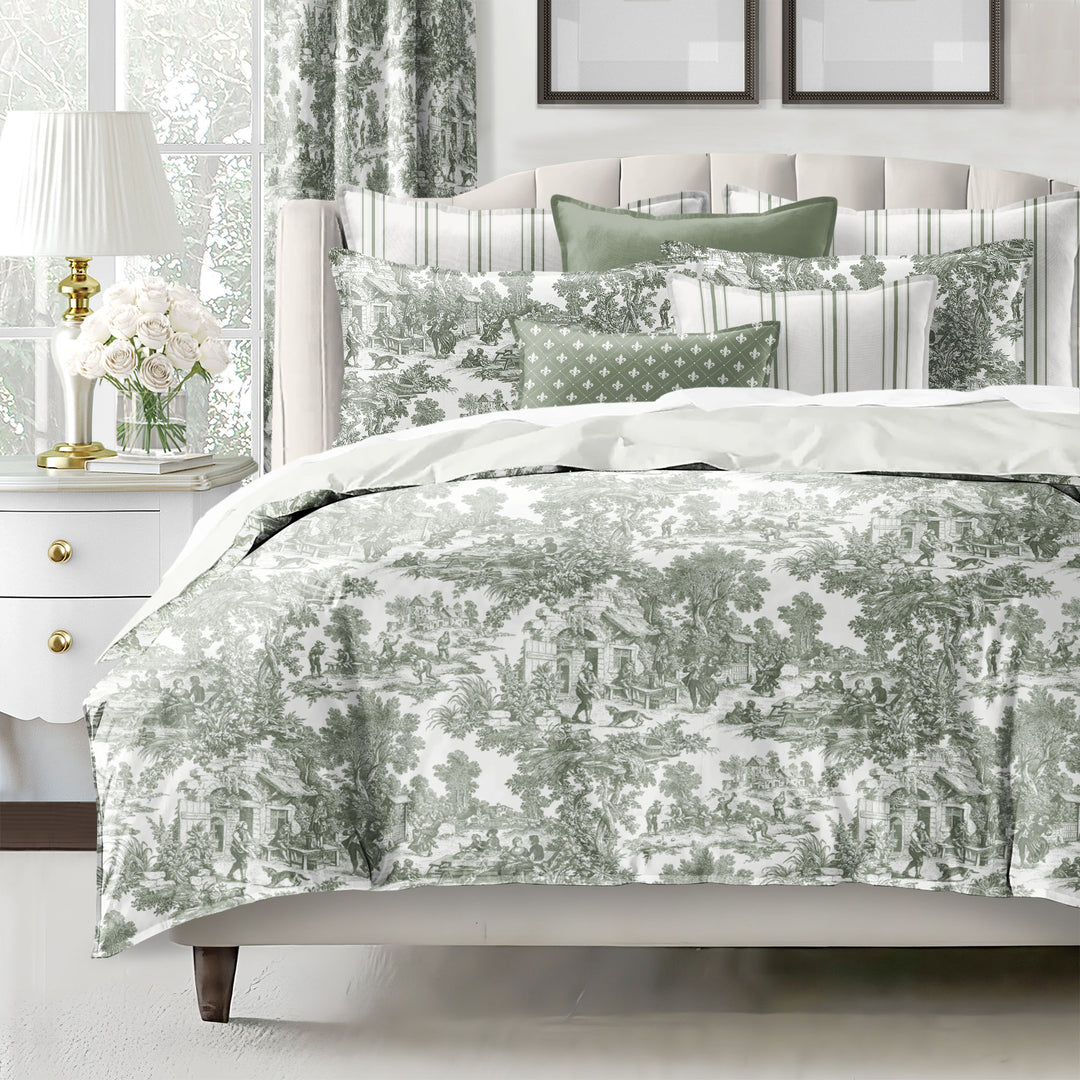 Au Village Toile Sweet Grass 8 Piece Coverlet Set Coverlet By Colcha Linens