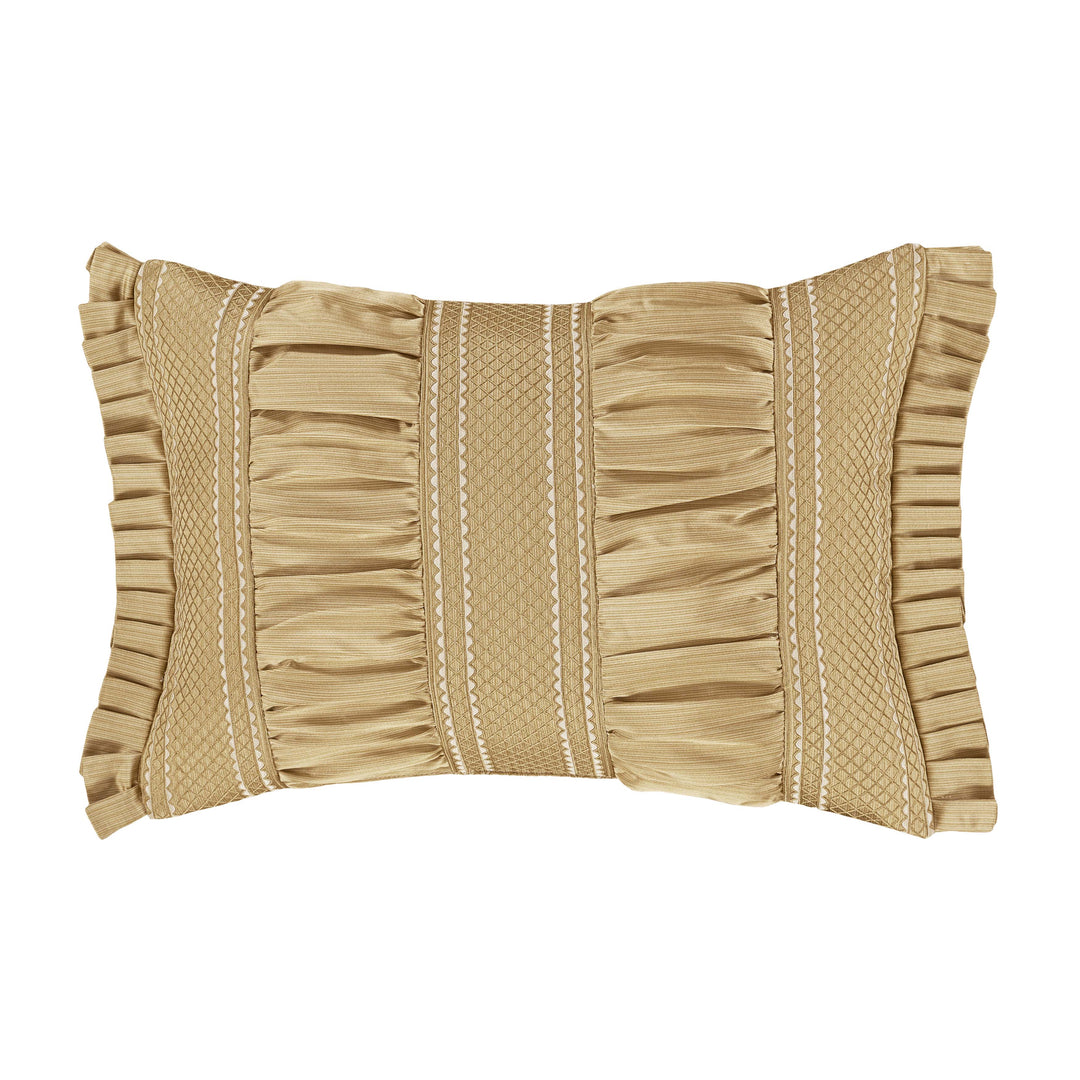 Aurelia Gold Boudoir Decorative Throw Pillow 20" x 15" Throw Pillows By J. Queen New York