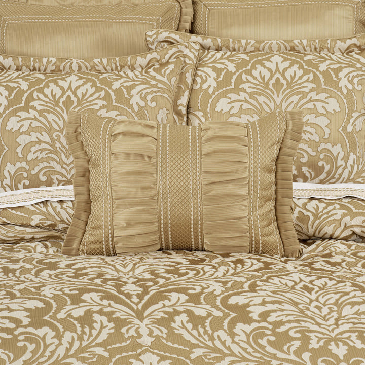 Aurelia Gold Boudoir Decorative Throw Pillow 20" x 15" Throw Pillows By J. Queen New York