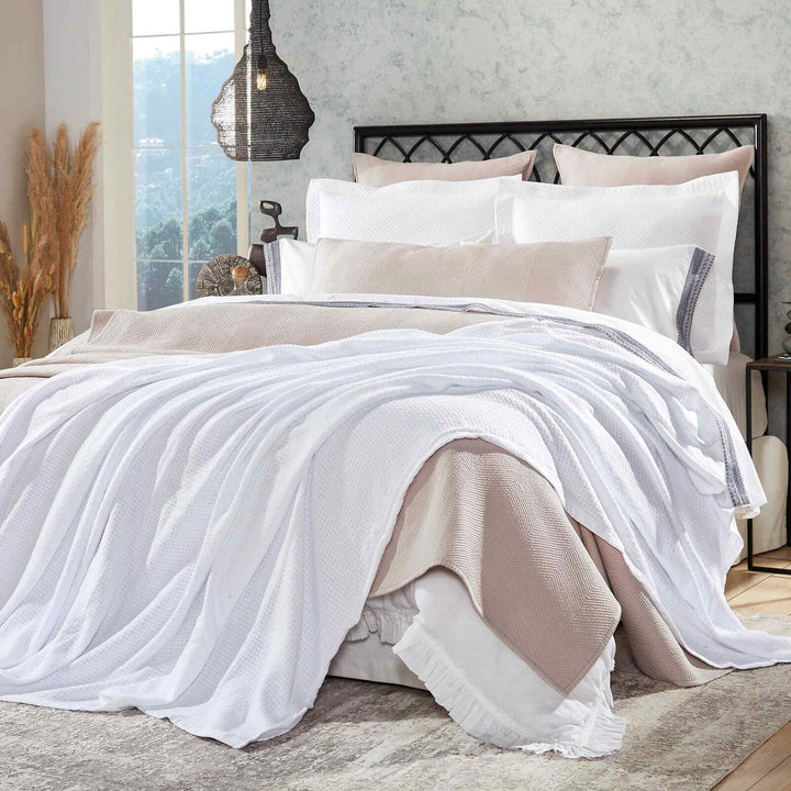 Hudson Basket Weave Blanket Blanket By Orchids Lux Home
