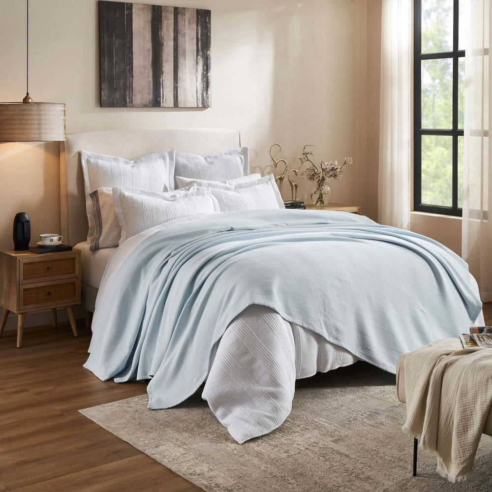 Vienna Texture Cotton Blanket Blanket By Orchids Lux Home