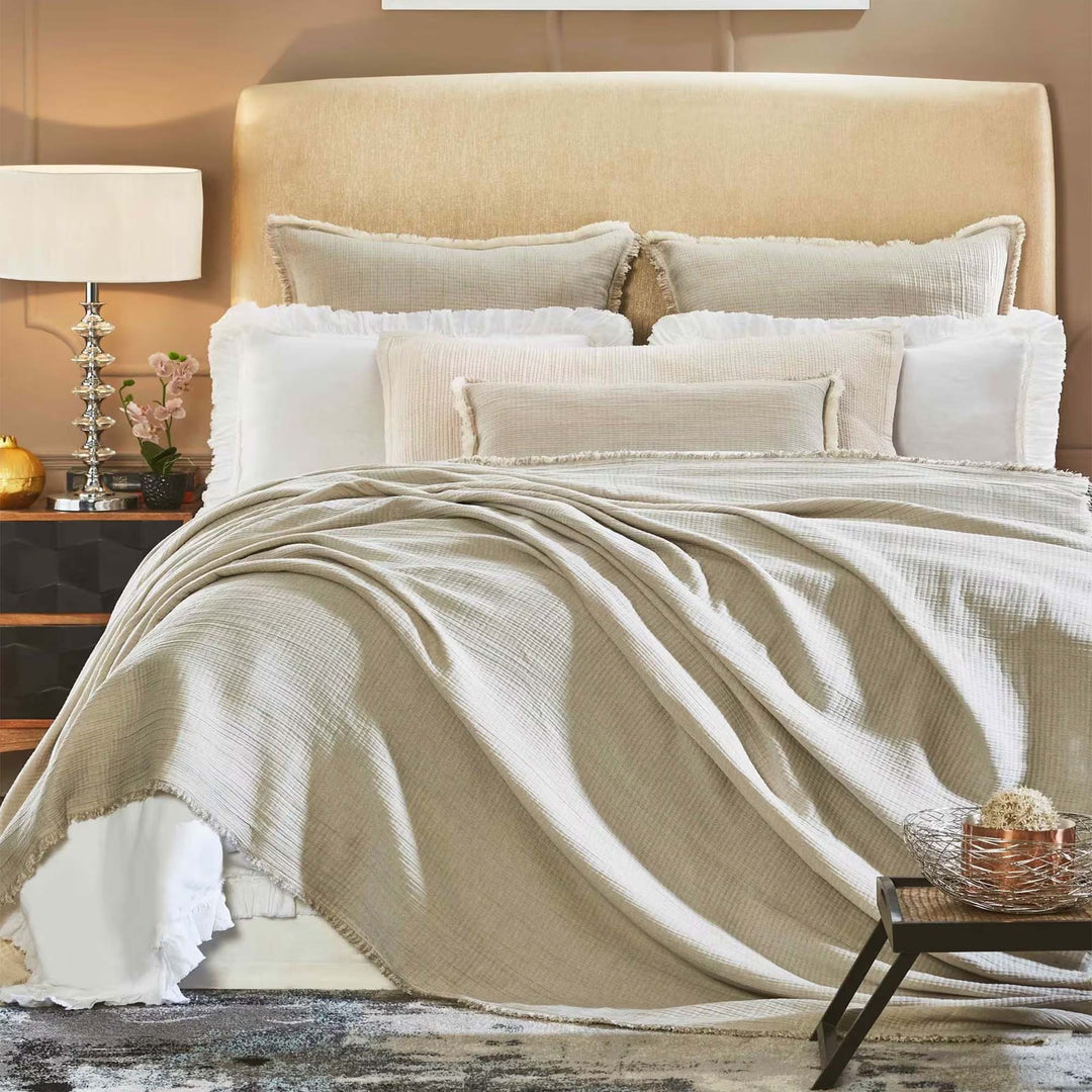 Dana Cotton Blanket Blanket By Orchids Lux Home