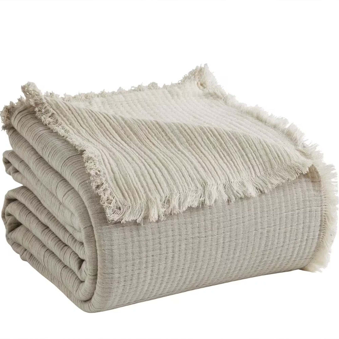 Dana Cotton Blanket Blanket By Orchids Lux Home