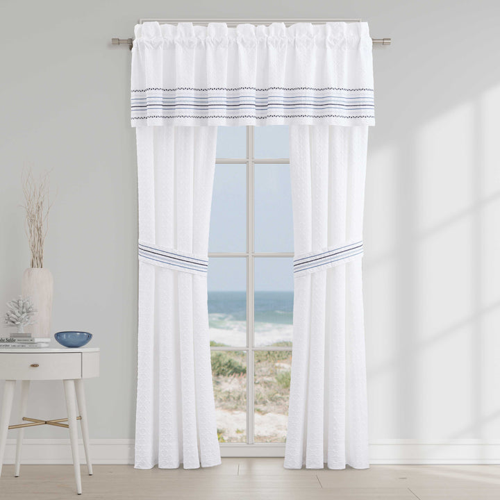 Bayside White Window Panel Pair Window Panels By J. Queen New York