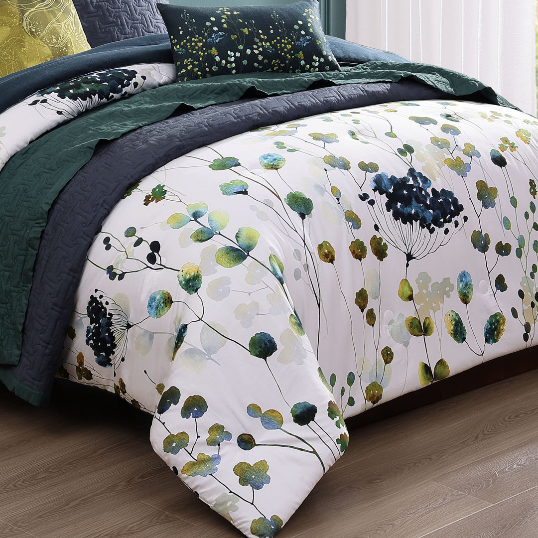 Bebejan Abstract Vines 8 Piece Reversible Comforter & Coverlet Set Comforter Sets By Bebejan®