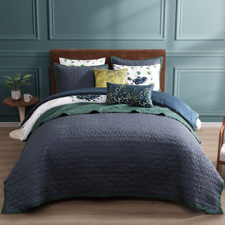 Bebejan Abstract Vines 8 Piece Reversible Comforter & Coverlet Set Comforter Sets By Bebejan®