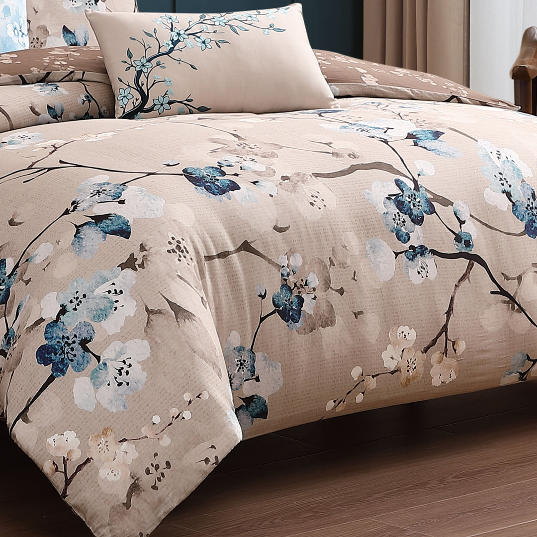 Bebejan Blue Blossom 5 Piece Reversible Comforter Set Comforter Sets By Bebejan®