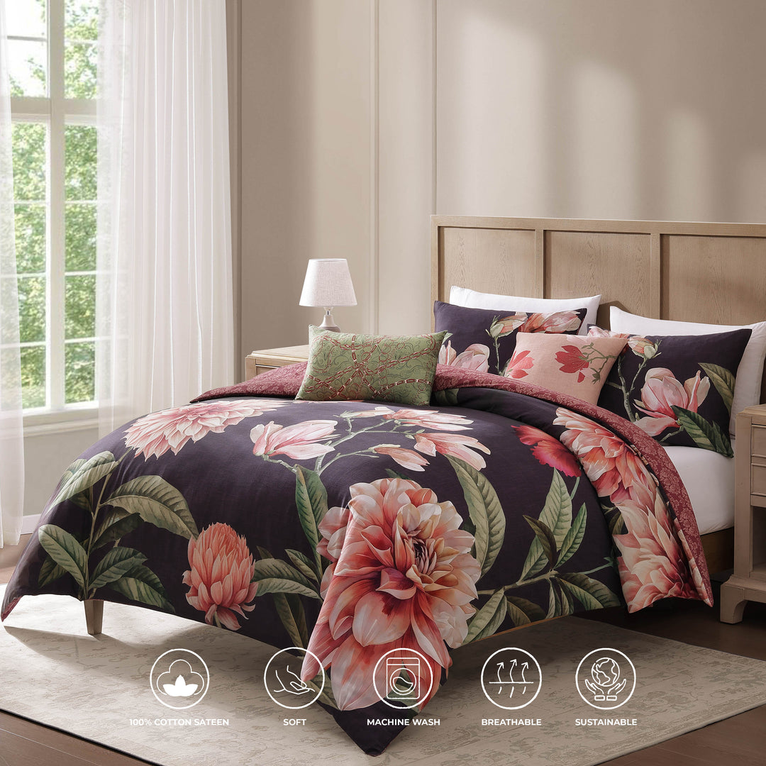 Bebejan Blush Serenade 5 Piece Reversible Comforter Set Comforter Sets By Bebejan®