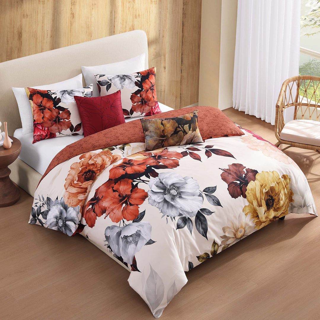 Bebejan Carnelian Flora Oblong Decorative Throw Pillow - Final Sale Throw Pillows By US Office - Latest Bedding