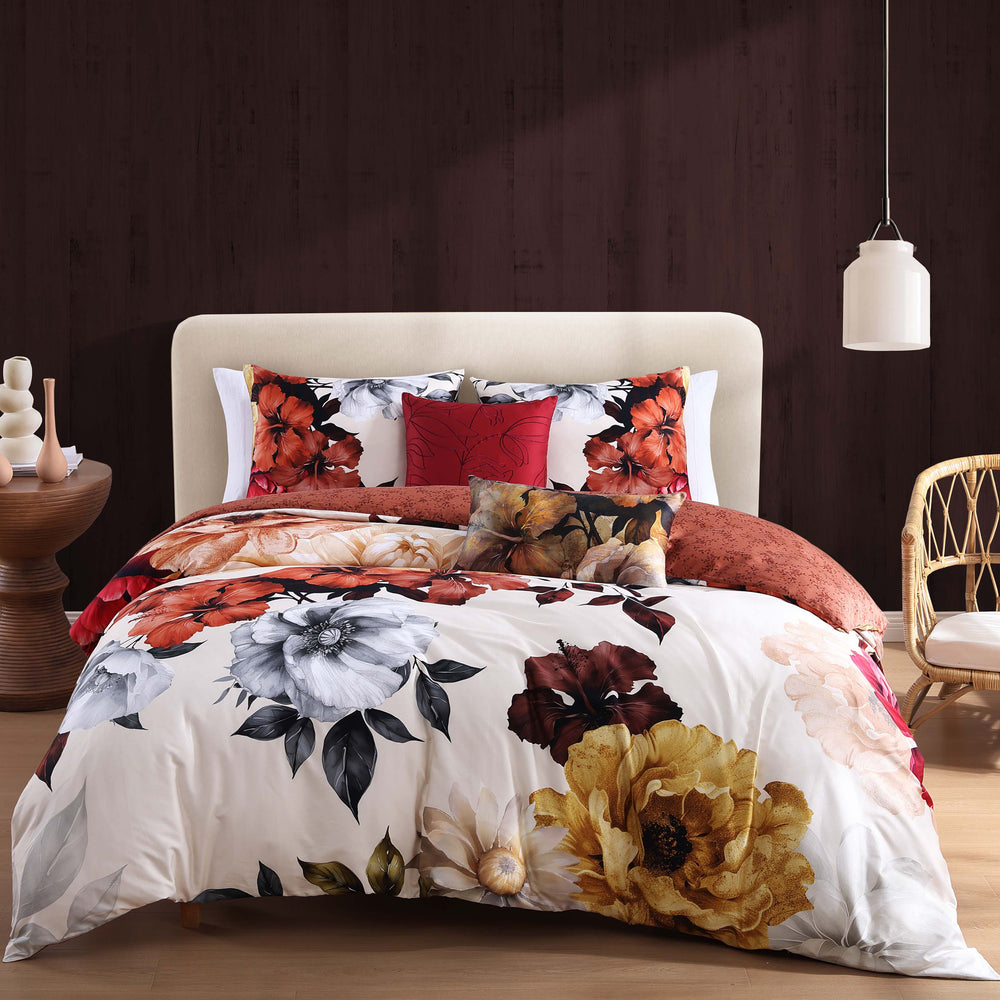 Bebejan Carnelian Flora Oblong Decorative Throw Pillow - Final Sale Throw Pillows By US Office - Latest Bedding