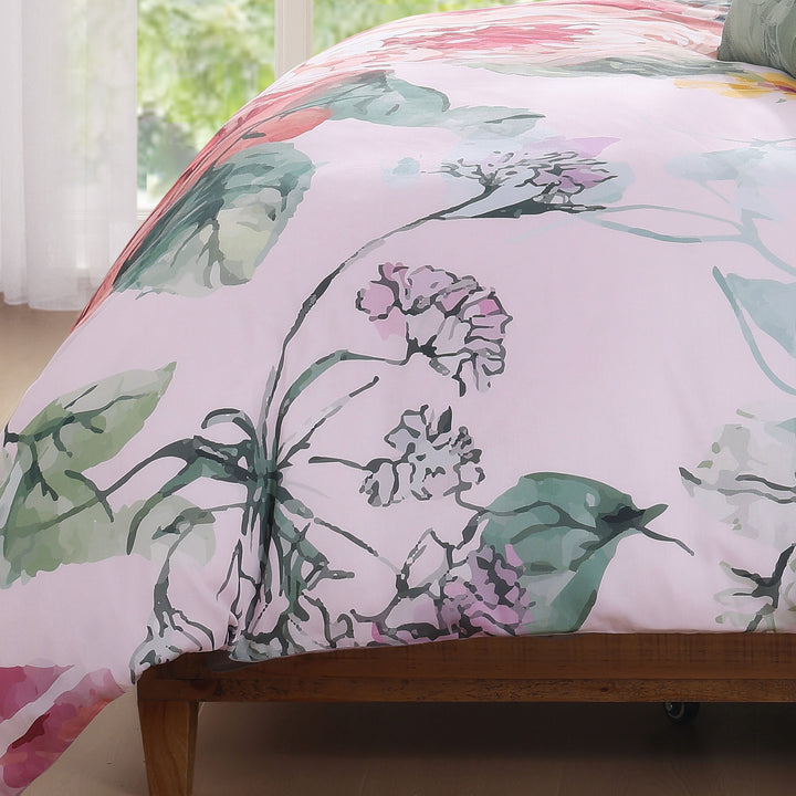 Bebejan Cool Pink Roses 5 Piece Reversible Comforter Set Comforter Sets By Bebejan®