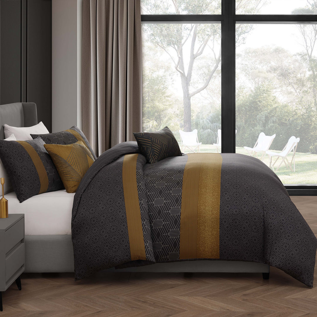 Bebejan Golden Hex 5 Piece Reversible Comforter Set Comforter Sets By Bebejan®