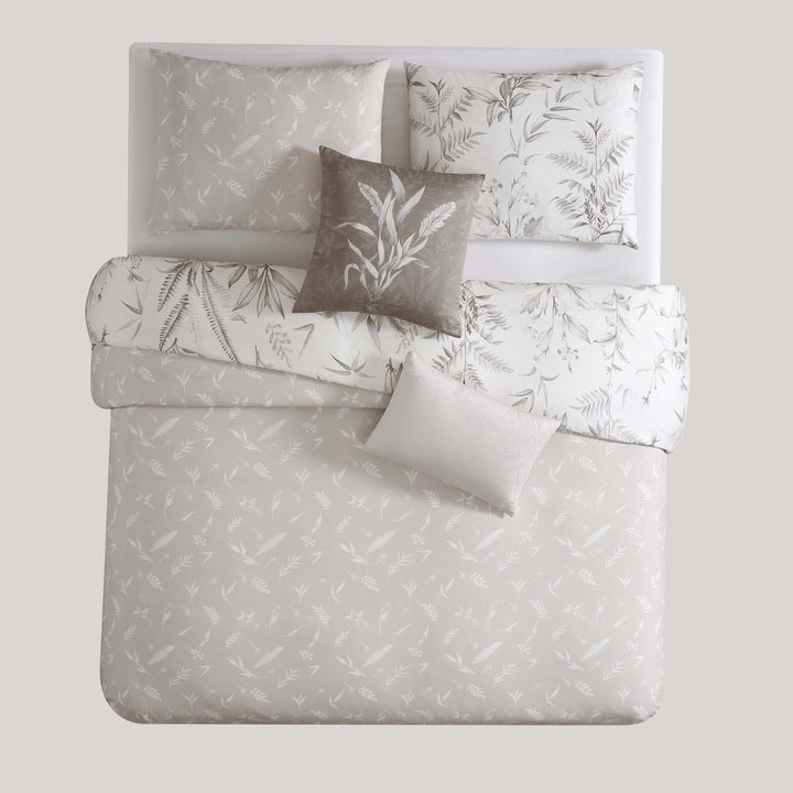 Bebejan Natural Leaves 100% Cotton 5-Piece Reversible Comforter Set Comforter Sets By Bebejan®