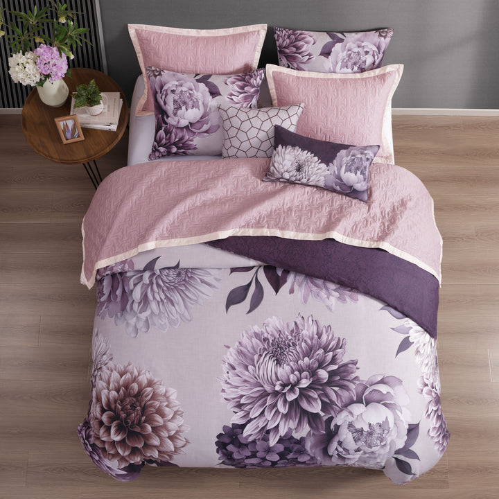Bebejan Plum Petal 8 Piece Reversible Comforter & Coverlet Set Comforter Sets By Bebejan®