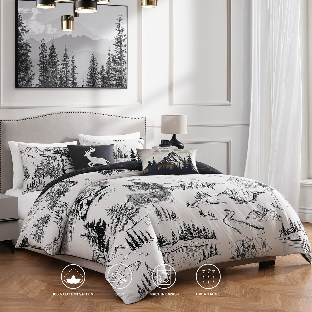 Bebejan Rocky Mountains 5 Piece Reversible Comforter Set Comforter Sets By Bebejan®