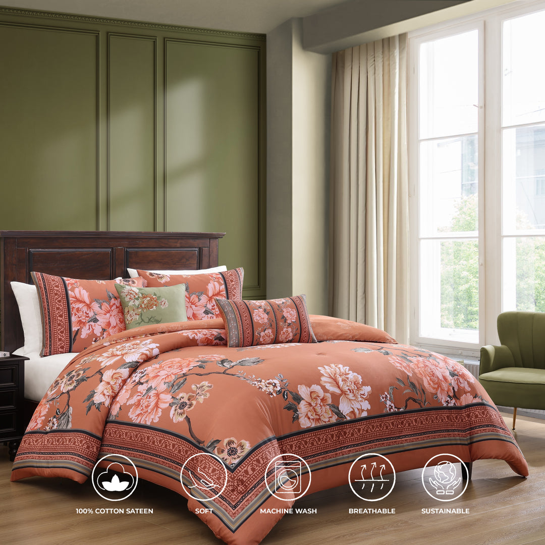 Bebejan Rossana 5 Piece Reversible Comforter Set Comforter Sets By Bebejan®